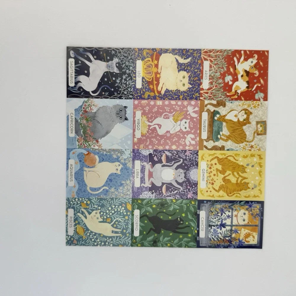Galison‎ Cat Zodiac Astrology 500 Piece Puzzle With Box & Poster Cat Lover Gift